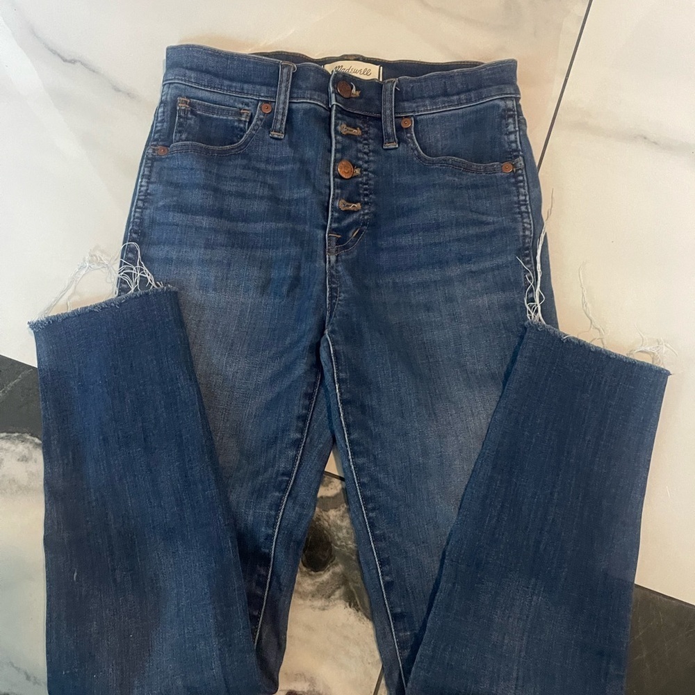 Madewell Blue Skinny Jeans with Rich Indigo Hue
